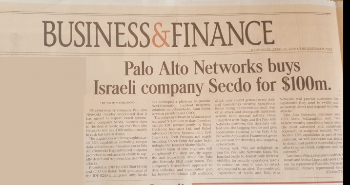 Jerusalem Post, April 11, 2018