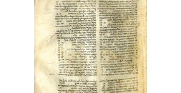 עמוד מהתורה השומרונית. צילום: אוניברסיטת מישיגן סטייט